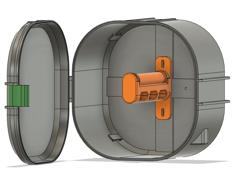 Filament Box With Filler Spool Holder 3D Printer Model