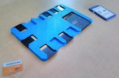 SD Card Holder Creditcard Size 3D Printer Model