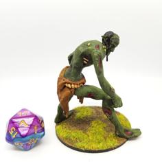 Rot Troll/Undead Troll For 28mm Tabletop Gaming 3D Printer Model