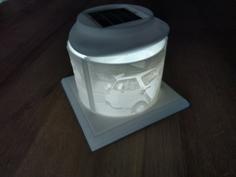 Stand For Lithophan Pictures With Solar-LED-Lamp 3D Printer Model