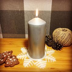 Snowflake Stand Under The Candle (IKEA) 3D Printer Model