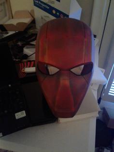 Red Hood Mask With Details – Split For Smaller Printer 3D Printer Model