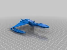 Star Trek Klingon D5 1:2000 3D Printer Model