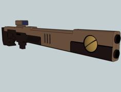 Pulse Rifle 3D Printer Model