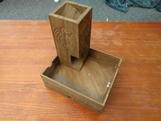 Magnetic Dice Box, Tray, And Tower 3D Printer Model