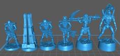 Cyborg Chess Set 3D Printer Model