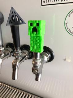 Minecraft Creeper Tap Handle 3D Printer Model