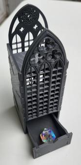 Gothic Cathedral Dice Tower 3D Printer Model