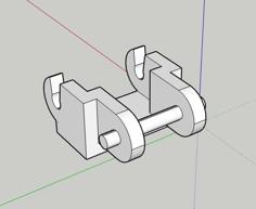 Lego Single Width Track Link 3D Printer Model