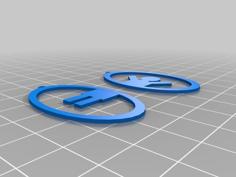 Portal Earrings 3D Printer Model