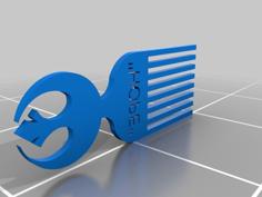 Rebels Logo Hair Pick 3D Printer Model