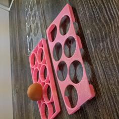 Fridge Egg Tray Curved – Kühlschrank Eierhalter Gebogen 3D Printer Model