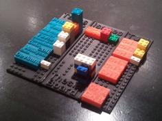 Lego-compatible Thesis Project Boards 3D Printer Model