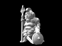 Mossfolk Gladiator (28mm/Heroic Scale) 3D Printer Model