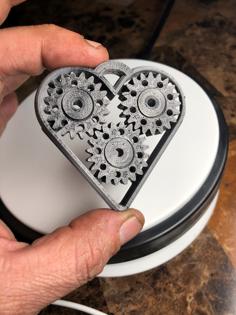 GearHeart With Cutouts 3D Printer Model