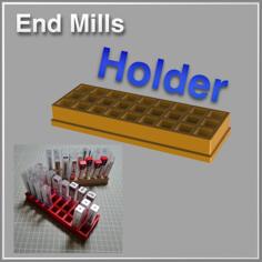 End Mills/Gravers Holder 3D Printer Model