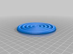 Coaster – Circle (minimalistic) 3D Printer Model