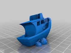 SS Minnow Benchy Damaged 3D Printer Model