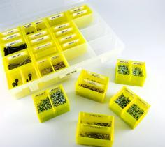 Small Boxes With Labeled Compartments 3D Printer Model