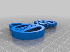 TOYOTA GEAR KEY CHAIN 3D Printer Model