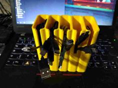 USB Cord Storage Organizers – Remix 3D Printer Model