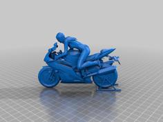 Bike & Female 3D Printer Model