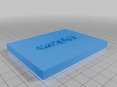 My Love Sign/rectangle 3D Printer Model