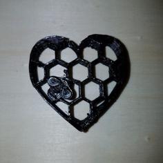 Honey Bee Heart 3D Printer Model