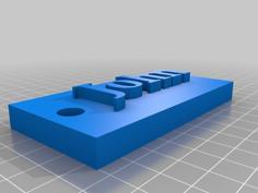 Custom Name Tags 3D Printer Model