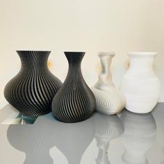 SPIRAL VASE SET – 4 DESIGNS 3D Printer Model