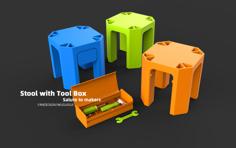 Stool With Toolbox 3D Printer Model