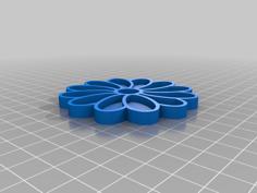 Daisy Cookie Cutter And Stamp 3D Printer Model