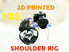 3D Printed DSLR Shoulder Rig 3D Printer Model