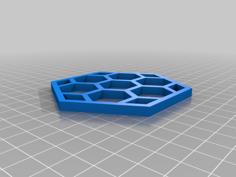 Hexagonal Coaster 3D Printer Model