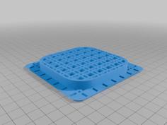 Reinforced Rectangle Hole Cover 5 3D Printer Model