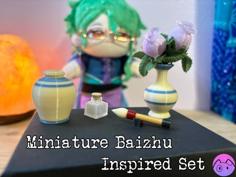 Miniature Baizhu Themed Set 3D Printer Model