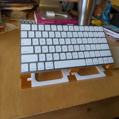 Mac Keyboard (Lower) Riser Stand With Angle 3D Printer Model