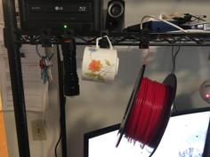 Strong Clip-on Hook For Wire Shelves 3D Printer Model