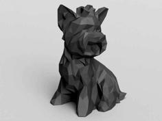 Dog Low Poly York 3D Printer Model