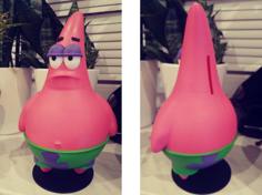 Patrick Star Piggy Bank (or Full Figure) 3D Printer Model