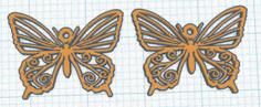 Butterfly Earrings 3D Printer Model