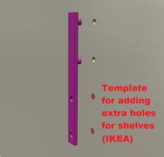 Template For More Shelf-carriers IKEA Billy (and Probably Other Models) 3D Printer Model