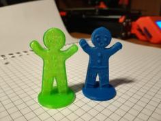 Gingerbread Boardgames Pawn 3D Printer Model