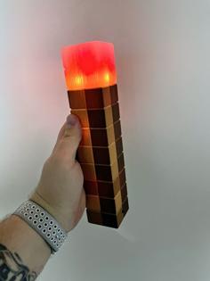 Minecraft Torch 3D Printer Model