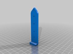 Lego Saturn V Horizontal Wall Mount 3D Printer Model