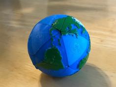 Earth Puzzle 3D Printer Model