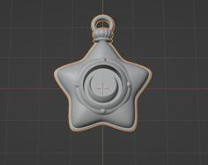 Moon Star Locket V2 3D Printer Model