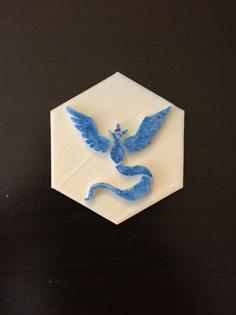 Team Mystic Badge 3D Printer Model