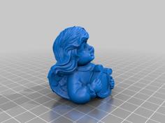 Angel With Harp – 3D Scan 3D Printer Model