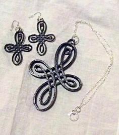 Celtic Knot Cross And Earrings 3D Printer Model